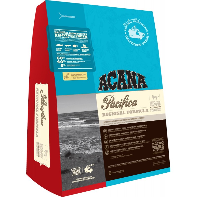 Acana (Акана) Pacifica Cat. Сухой гипоаллергенный беззерновой корм для кошек всех возрастов и пород с рыбой, 0,340 кг